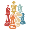 Chess Retro Chess Pieces Chess Player
