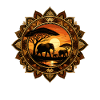 Elephant Sunset Mandala