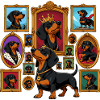 King Dachshund Portrait Collection