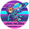 Astronaut Fox Space Retro Vaporwave