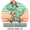 Skate Saurus Dino Retro Skateboard