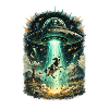 UFO Abduction: Hound in Beam