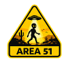 Area 51 UFO Desert Sign