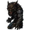 Dunkler Werwolf-Krieger
