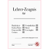 Lehrer Zeugnis Lustiges Abschiedsgeschenk