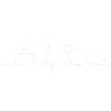 Coffee Cat Heartbeat ECG Coffee Drinker