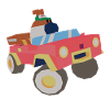 Dog Driving a Car