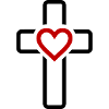Kreuz Herz Symbol