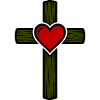 Cross Heart Symbol