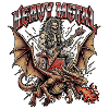 Heavy Metal 80s Demon and Dragon
