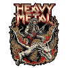 Heavy Metal 80s Dämon Drache