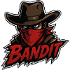 Bandit cowboy with red bandana