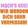 Abschied Kollegin