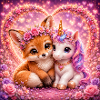 Herzglück Fuchs und Einhorn