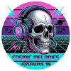 Retro Gaming Skeleton Vaporwave 88