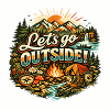 Let's Go Outside Camping Adventure Design