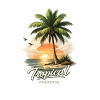 Tropical Paradise Sunset Beach Vibes