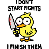 Duck With Knife Finish Fights