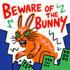 Warning of the Bunny Neon Town