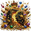 Gold Treasure Glamorous Treasure Chest