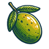 Stylized olive and leaves