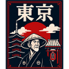 Tokyo Sonnenuntergang Samurai
