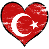 Turkey heart flag used