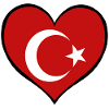 Turkey Heart Flag