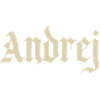 Andrej Gothischer ́ lettering