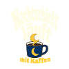 Nachtschicht laeuft mit Kaffee Krankenpfleger Humo