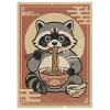 Raccoon Noodles Ramen Anime