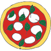 Pizza Margherita Basil