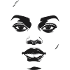 Monochrome Face Graphics