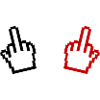 Pixel Mittelfinger