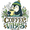 Penguin Coffee Vibes