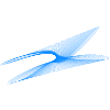 Geometric Wave – Blue Generative Line Art