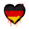 Heart Flag Graffiti Germany