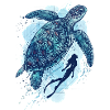 The Great Turtle & Diver
