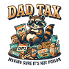 Papa Steuer-Snack-Waschbär-Tee