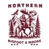 Northern Bigfoot & Moose in Pines