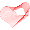 Geometric Heart – Red Generative Line Art