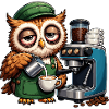 Kaffeekunst Eulenbarista