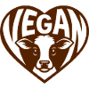 Vegan - Herz für Tiere mit Kälbchen