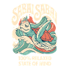 Turtle surfs – relaxed mind