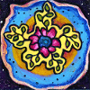 Sonnenmandala Farbexplosion
