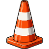 Graphique pop art Traffic Cone