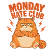Monday Hate Club Cat