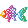 Bunter Fisch | Modernes Meeresmotiv