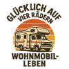 Glückliches Wohnmobilleben Vier Räder