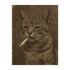Katze Kater mit Zigarette